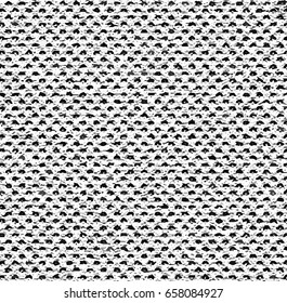 Black and white mottled pattern. Melange texture pattern. Vector seamless