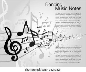 Black and White music template