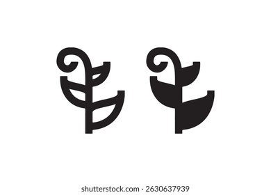 Black and white musical note icon with g clef symbol.