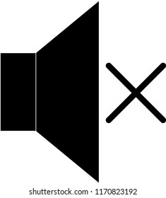 black white mute vector logo