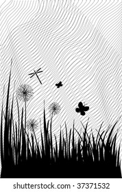 black and white nature  print