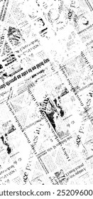 Black and white newspaper texture