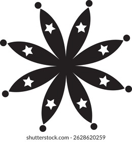 preto e branco agradável design de mandala