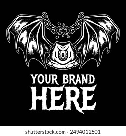 black and white night crawler graffiti and music engraved logo illustration suitable for t shirt design and stickers