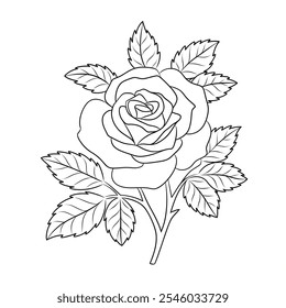 black and white, no people, petal, vertical, scented, design element, illustration, smelling, blossom, plant, rose - flower, yard - grounds