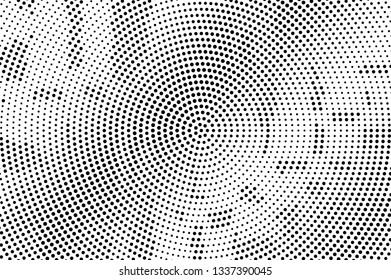 Black and white noisy abstract background. Monochrome dotted surface. Dotwork texture. Diagonal gradient vector background. Retro halftone overlay. Vintage distressed effect. Industrial texture