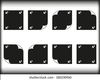 black and white note paper
