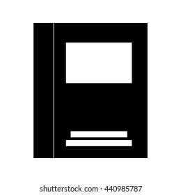 Black White Notebook Cover Vector Illustration Stock Vector (Royalty ...