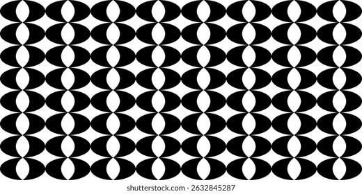 Black and white number 8 pattern, cover pattern. Seamless geometric pattern