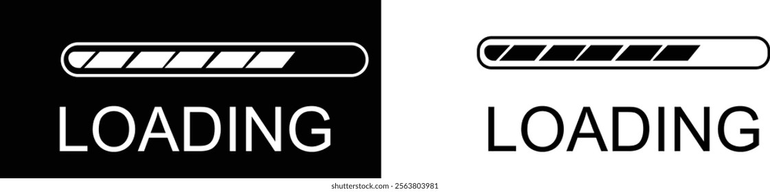 black and white numbers loading icon background and texture 