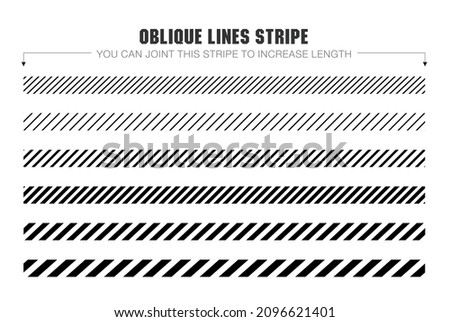 black and white oblique lines stripe graphic vector collection Stockfoto © 