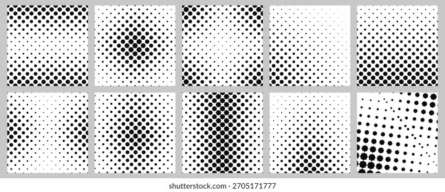 Conjunto de fondo de patrón de octágono blanco y negro