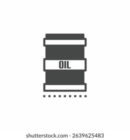 Black and white oil barel vector illustration icon. Illustration for business. Vector template.