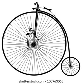 Black And White Old Velocipede