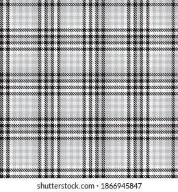Black and White Ombre Plaid textured seamless pattern suitable for fashion textiles and graphics