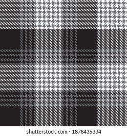 Black and White Ombre Plaid textured seamless pattern suitable for fashion textiles and graphics