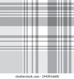 Black and White Ombre Plaid textured seamless pattern suitable for fashion textiles and graphics