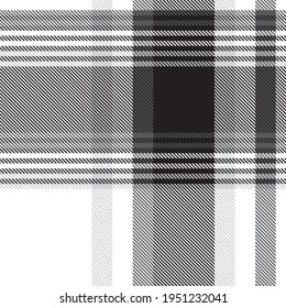 Black and White Ombre Plaid textured seamless pattern suitable for fashion textiles and graphics