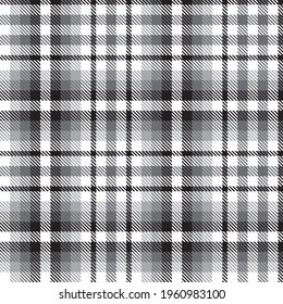 Black and White Ombre Plaid textured seamless pattern suitable for fashion textiles and graphics
