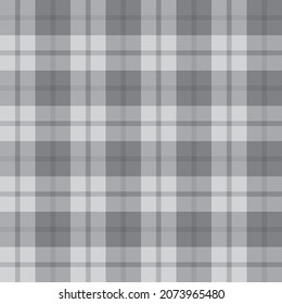 Black and White Ombre Plaid textured seamless pattern suitable for fashion textiles and graphics