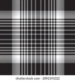 Black and White Ombre Plaid textured seamless pattern suitable for fashion textiles and graphics