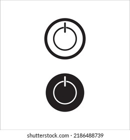 Black White On Off Switch Stock Vector (Royalty Free) 2186488739 ...