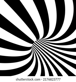 Schwarz-Weiß-optische Täuschung. Abstrakter schwarz-weißer Hintergrund.