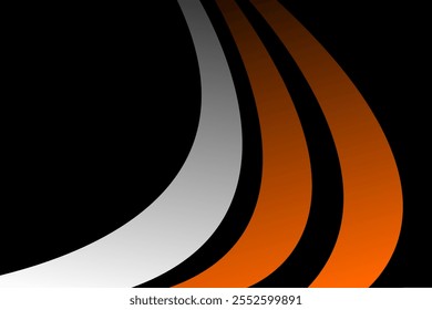 Fondo naranja blanco y negro