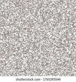 Black white organic speckled texture pattern. Seamless neutral sprinkles background. Abstract irregular dense decorative all over print.