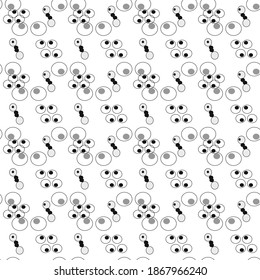 black and white ornament of geometric shapes, elements and lines. interesting pattern. the background.