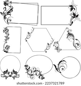 Black And White Ornamental Frame