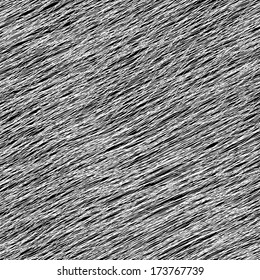 Black and White Ornamental Pattern. Stylized seamless texture with grunge Scratches. Plain monochrome Pattern for decoration or background.