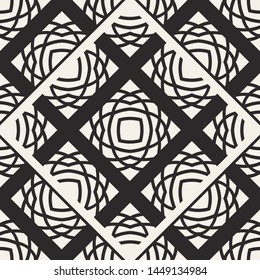 Black and white ornamental seamless pattern. Vintage retro ornate modern art deco background. Great for fabric and textile, wallpaper, packaging or any desired idea