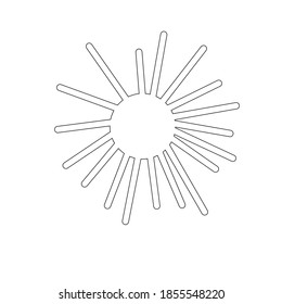Black and white ornamental sun coloring page.Coloring book for adults, children. Concept for invitation, card, poster. ntistress coloring page. Coloring book for children.