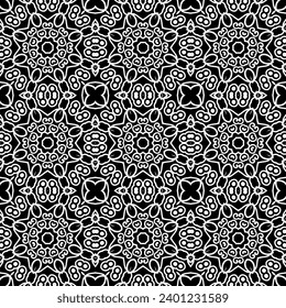 Textura ornamental en blanco y negro,   patrón abstracto de barniz trenzado sobre fondo blanco