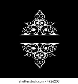 Black And White Ornate Celtic Tribal Quad