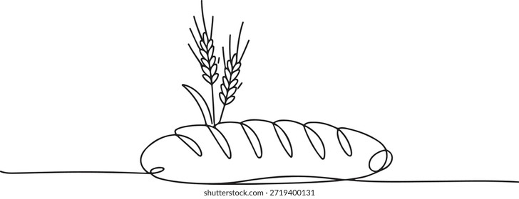  Un dibujo de contorno en blanco y negro que representa alimentos básicos, agricultura y cosecha, adecuado para proyectos de diseño moderno, menús o como página para colorear.