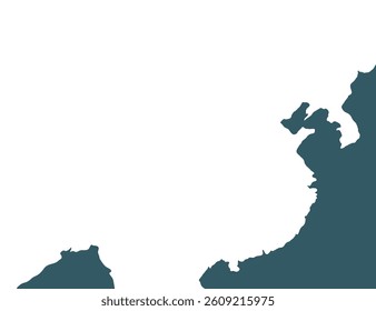 Black and white outline map of China with clear national borders. Editable vector format, ideal for educational use, presentations, infographics, and customizable design and mapping projects.