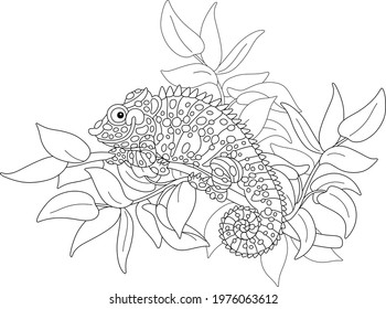 black and white outline vector cartoon illustration for a coloring book page