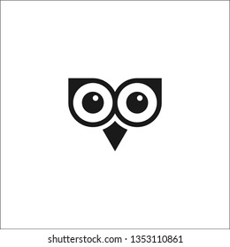 black and white owl logo