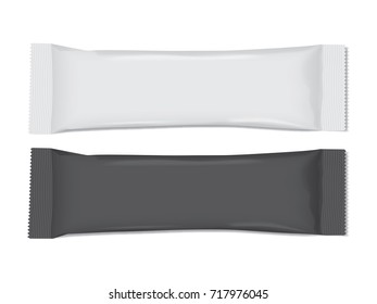 black and white packaging it's easy to change colors mock up vector template