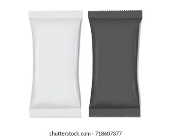 black and white packaging it's easy to change colors mock up vector template