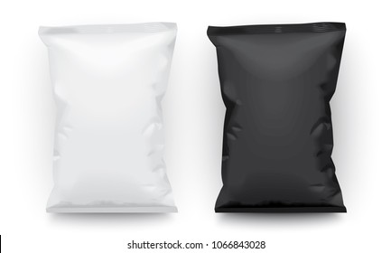 black and white packaging mock up vector