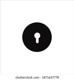Black and white padlock icon design.
