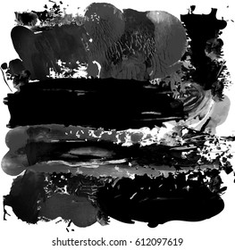Black and white paint abstract background.
