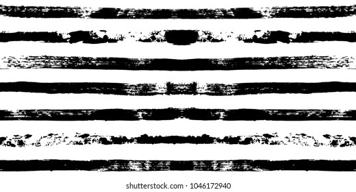 black and white paint lines Seamless pattern. vector striped graphic background. ink brush strokes. grunge stripes, trendy hipster paintbrush line. stripes backdrop 