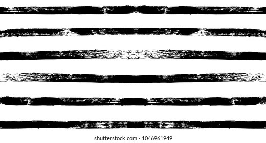 black and white paint lines Seamless pattern. vector striped graphic background. ink brush strokes. grunge stripes, trendy hipster paintbrush line. stripes backdrop 