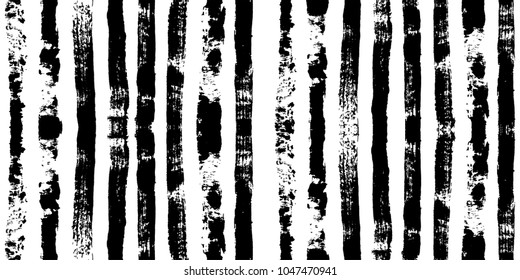 black and white paint lines Seamless pattern. vector striped graphic background. ink brush strokes. grunge stripes, trendy hipster paintbrush line. stripes backdrop 