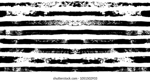 black and white paint lines Seamless pattern. vector striped graphic background. ink brush strokes. grunge stripes, trendy hipster paintbrush line. stripes backdrop 