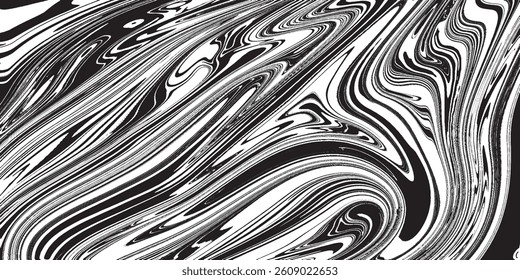 Black and white paint White and black marble texture vector background
